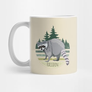 Raccoon in the forest Mug